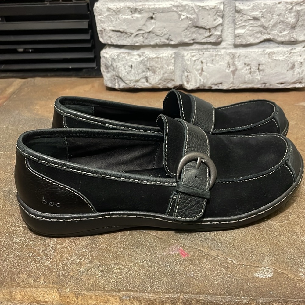 Born B.O.C. Black leather women’s shoes Size 8.5 - Picture 2 of 9